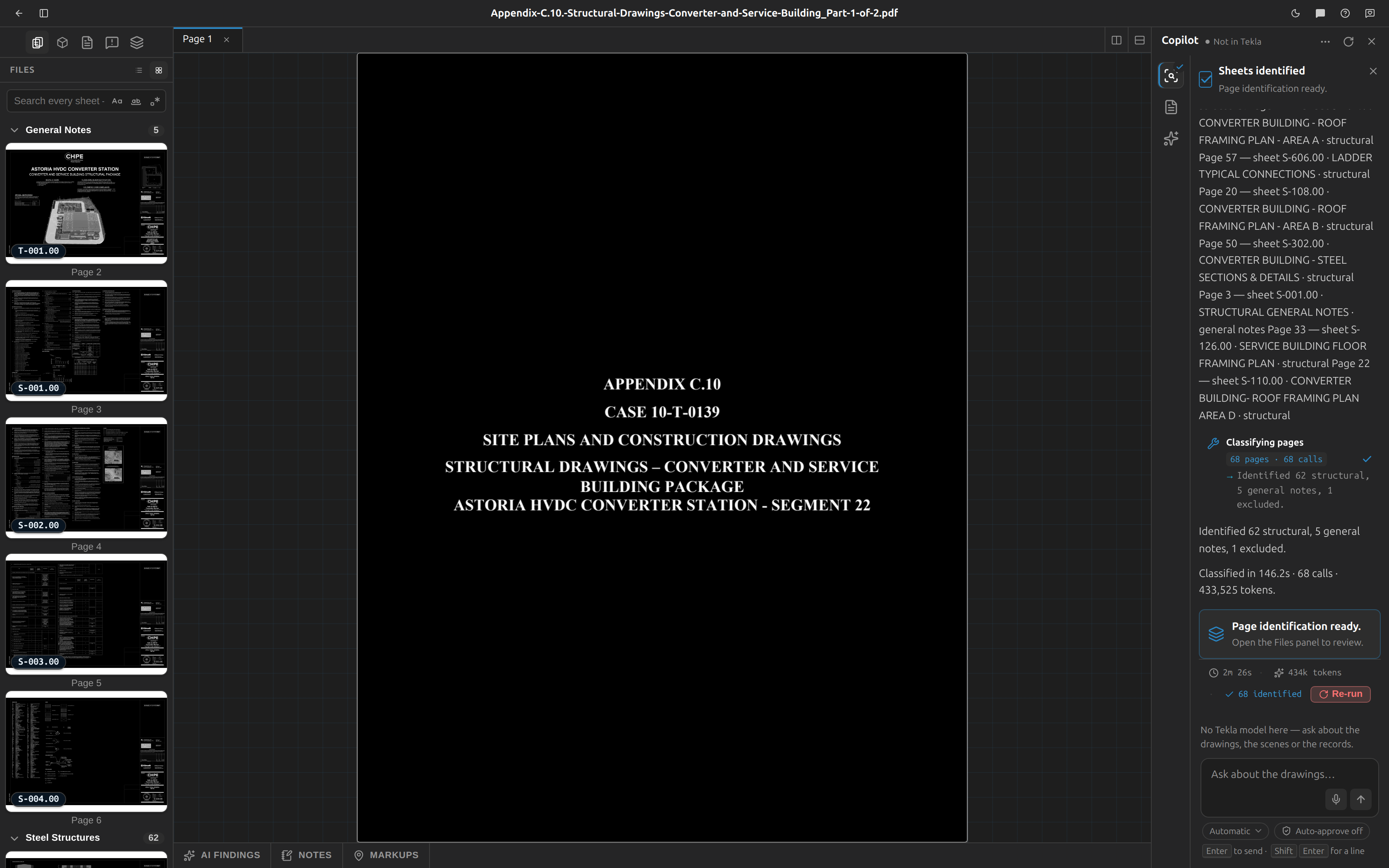 The copilot panel: the feed and transcript, the meter, the composer at the bottom